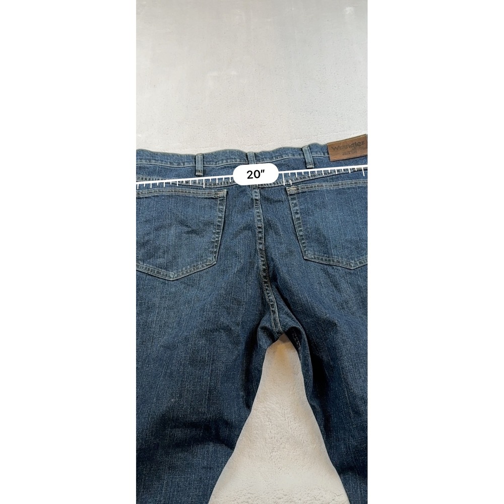 Wrangler Regular Fit Men's Jeans, Dark Wash Denim, Size 40x30 - Picture 7 of 8